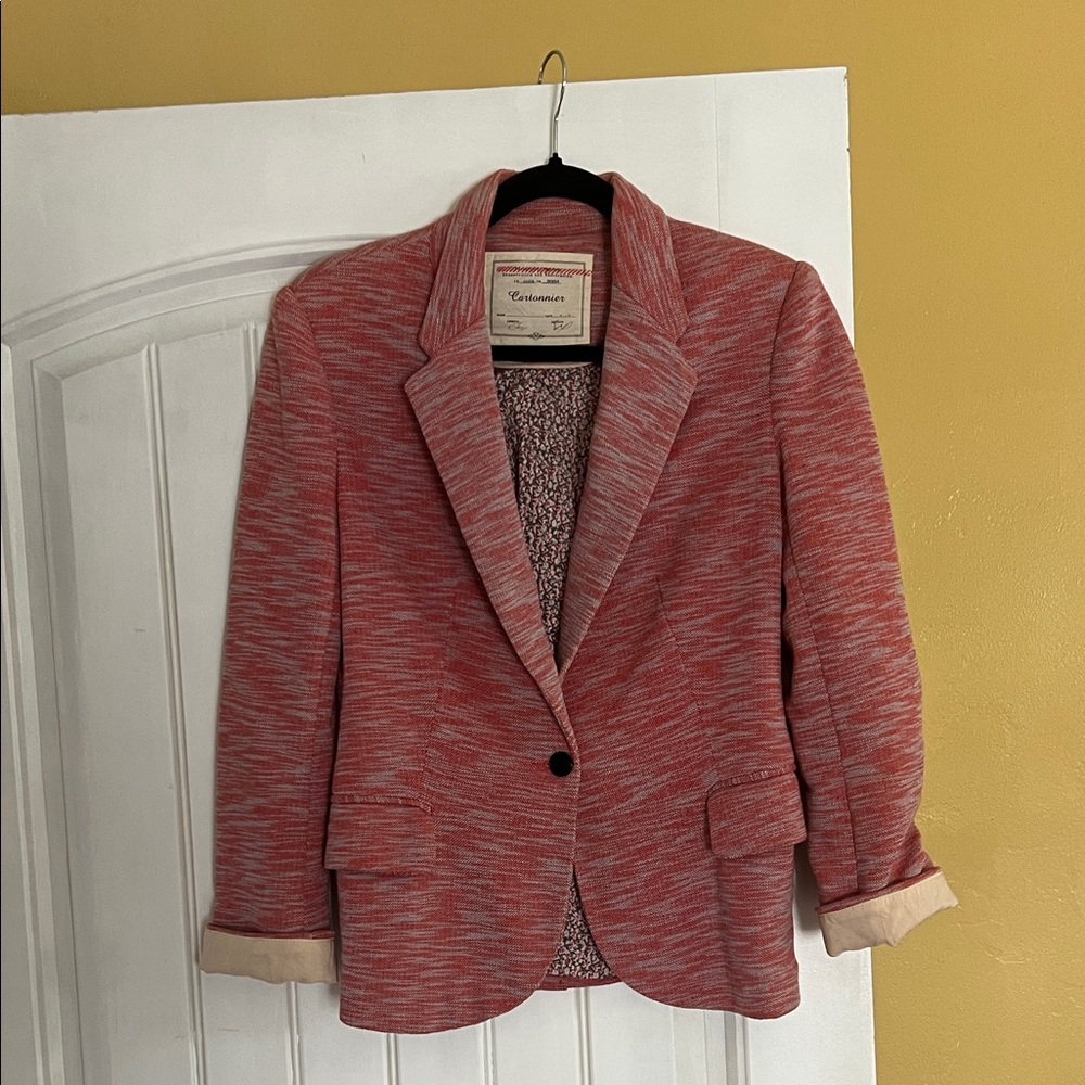 Caslon Women's Textured Red Blazer